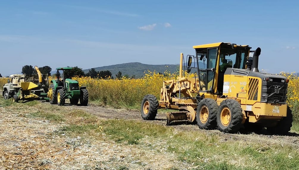 Mejoramos caminos inter-parcelarios del predio “El Guzmaneño” Del ejido de Atacheo de Regalado