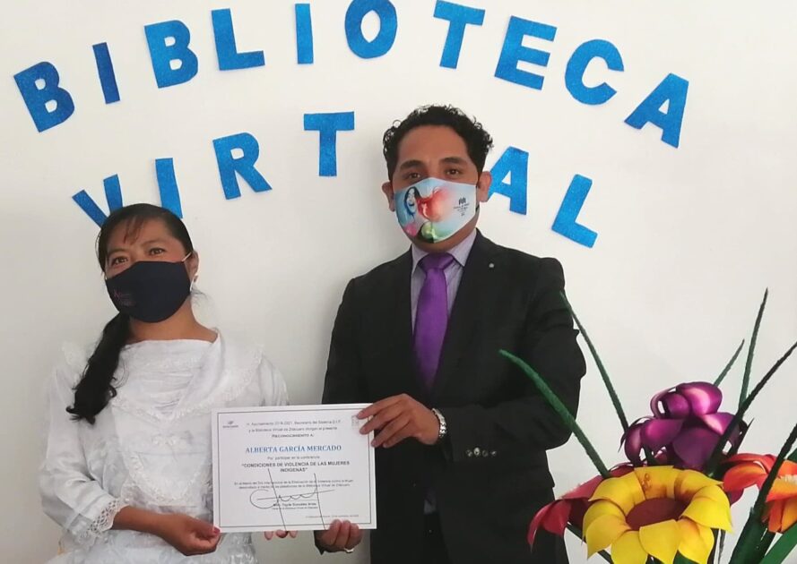 Entrega TAYDE GONZÁLEZ ARIAS Reconocimientos en el marco del día internacional de la eliminación de la violencia contra la mujer