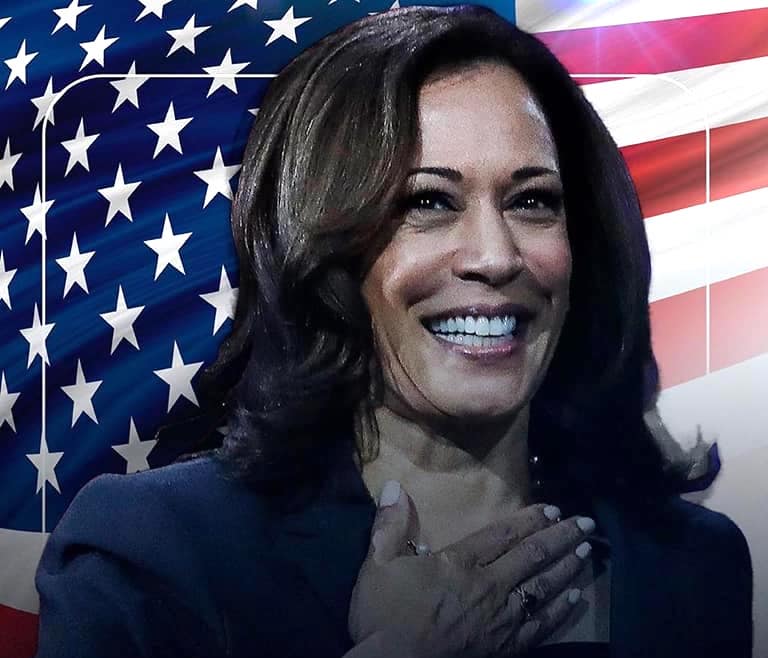 Es primera vez en los EEUU que es nombrada una mujer como Vicepresidenta Kamala Harris.