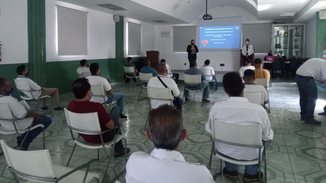 Capacitó SSP a 581 operadores del transporte público en Manejo a la Defensiva