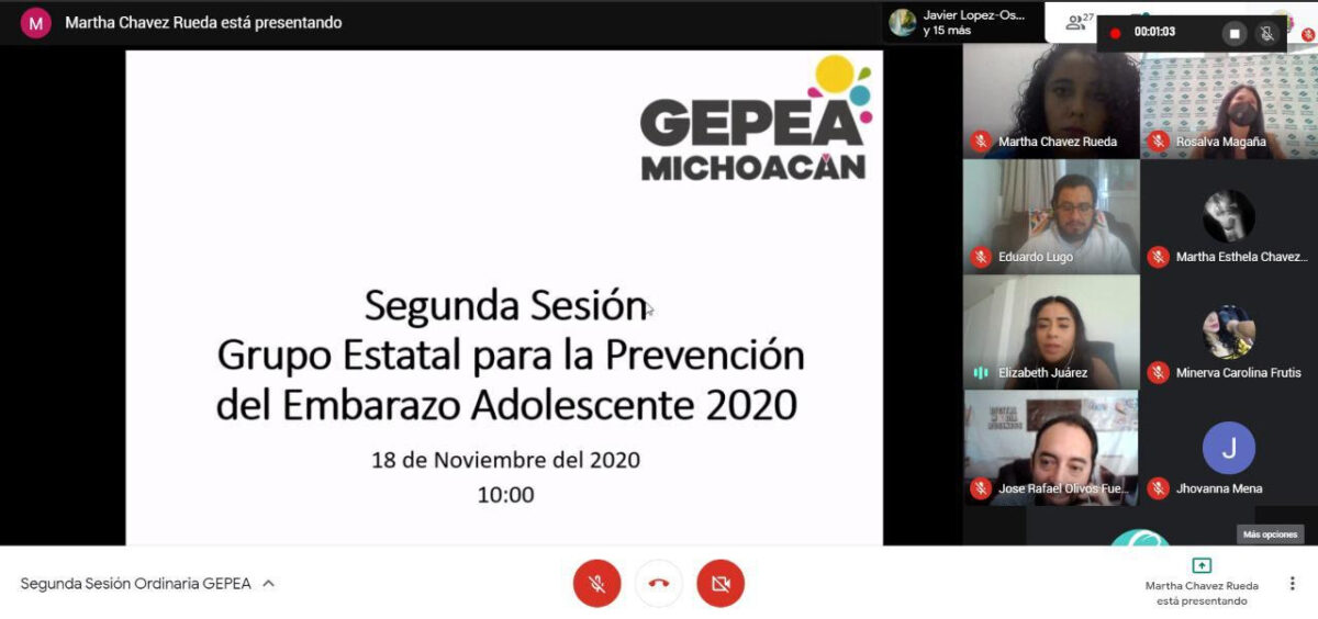 Presentan Avances en los indicadores del Programa de Prevención del Embarazo en Adolescentes