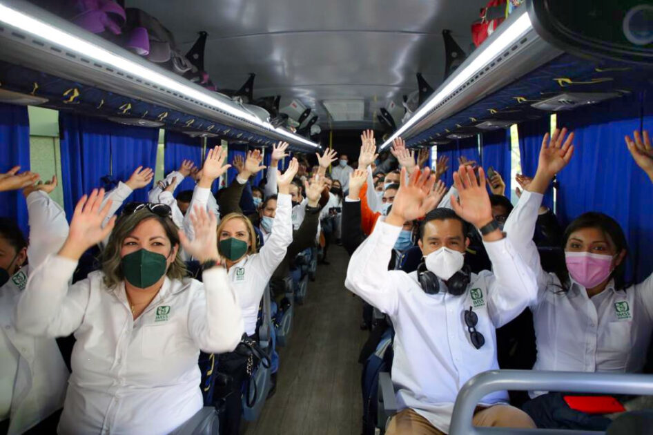 Llegan a la Ciudad de México 42 trabajadores del IMSS a reforzar Operación Chapultepec