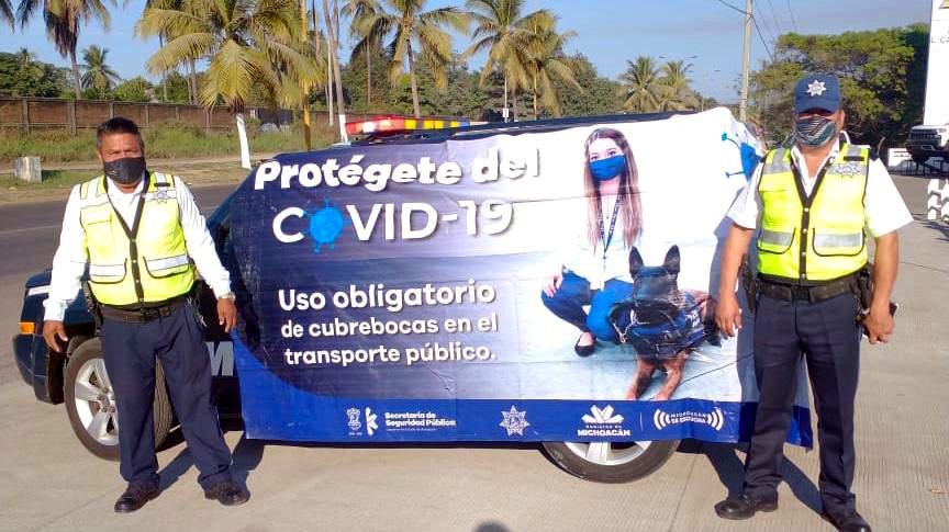 Implementa SSP operativo para fomentar uso de cubrebocas en LC