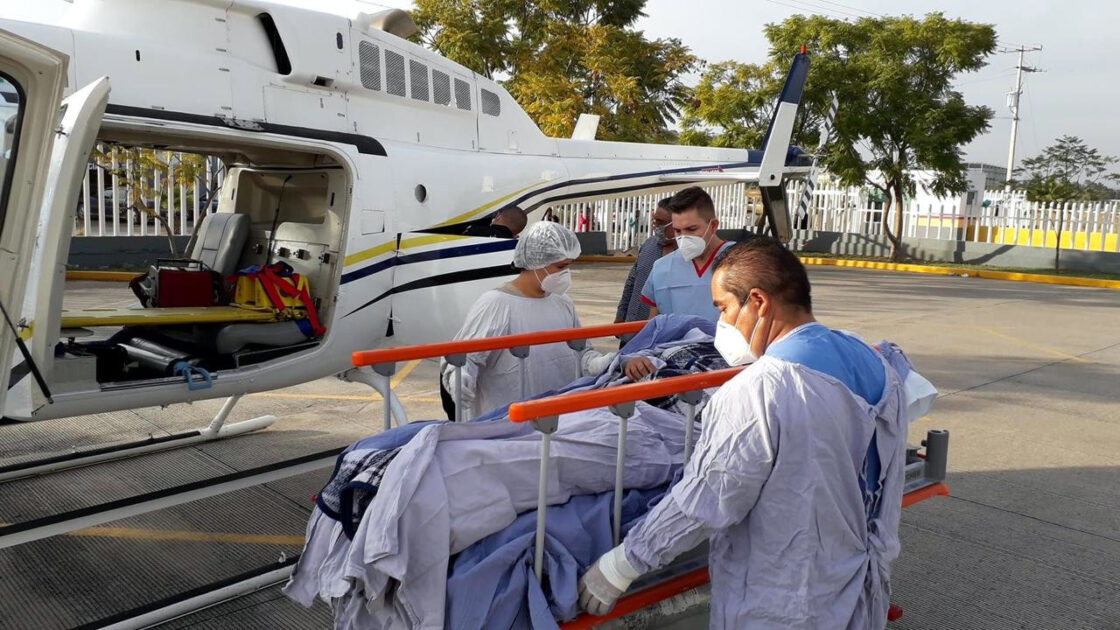 Realiza CRUM traslado aéreo de un menor de La Piedad a Morelia