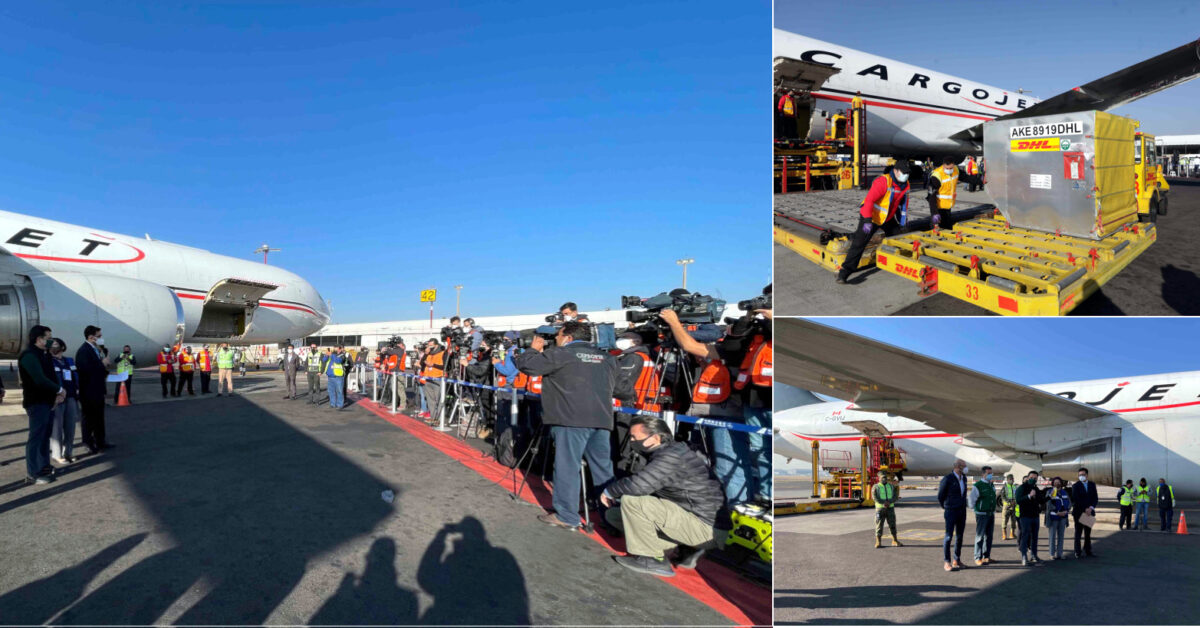 Llegan a México dos cargamentos más de vacunas Pfizer-BioNTech contra COVID-19