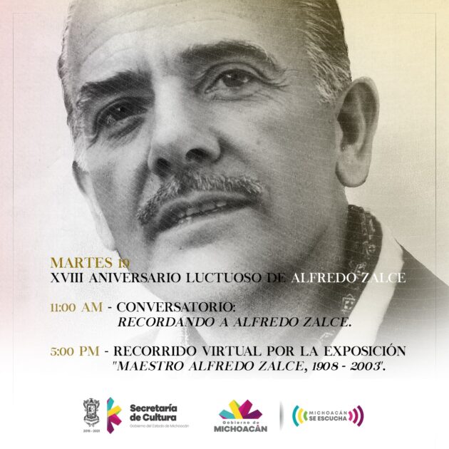 Con conversatorio y recorrido virtual conmemoran 18 años de la partida de Alfredo Zalce