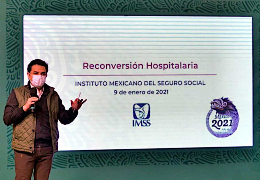 Realiza IMSS reconversión hospitalaria en ocho entidades ante el aumento de contagios de COVID-19