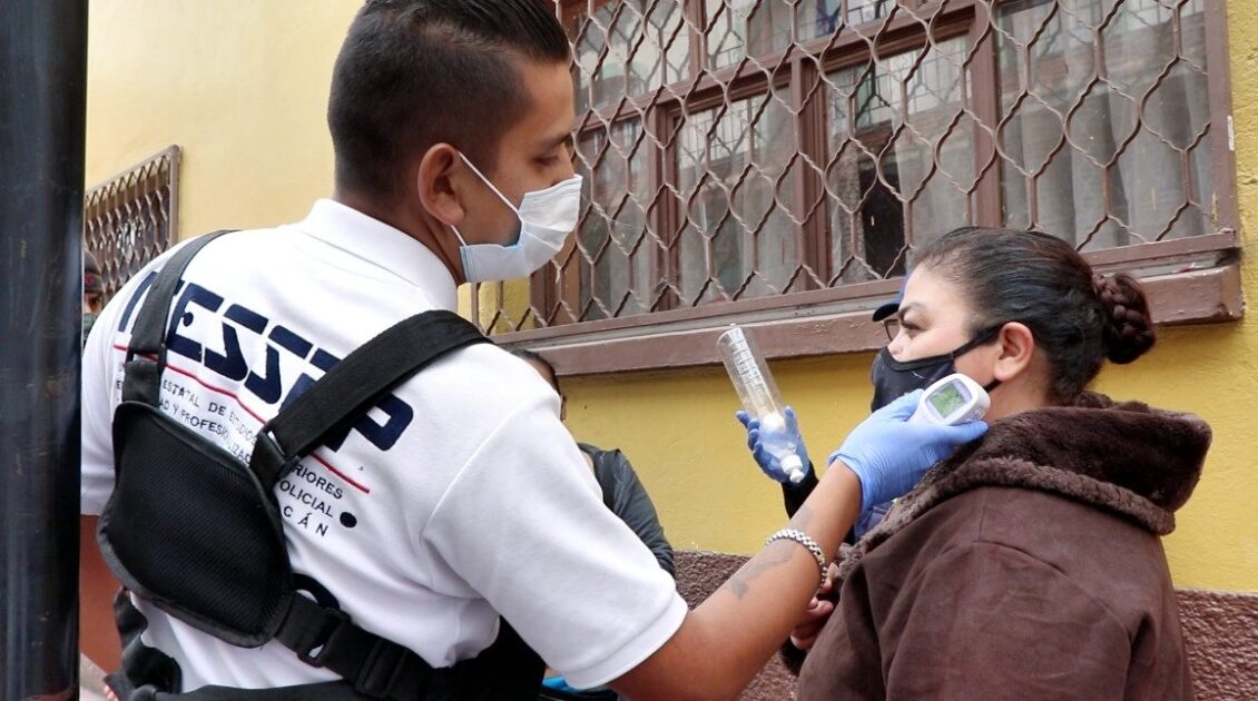 Mantiene IEESSPP presencia en filtros sanitarios en Zitácuaro