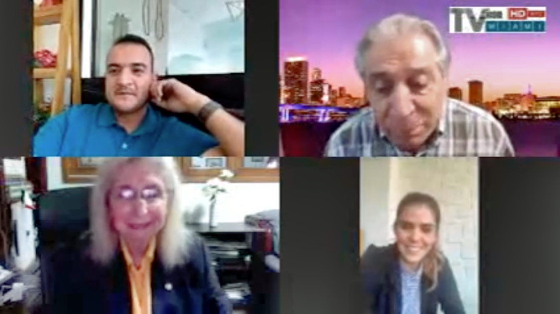 Entrevista en TVRM con Agustín Rangugni y Bertha Guillermina Castellanos con Lupita Castro y un invitado desde Zamora, Michoacán.