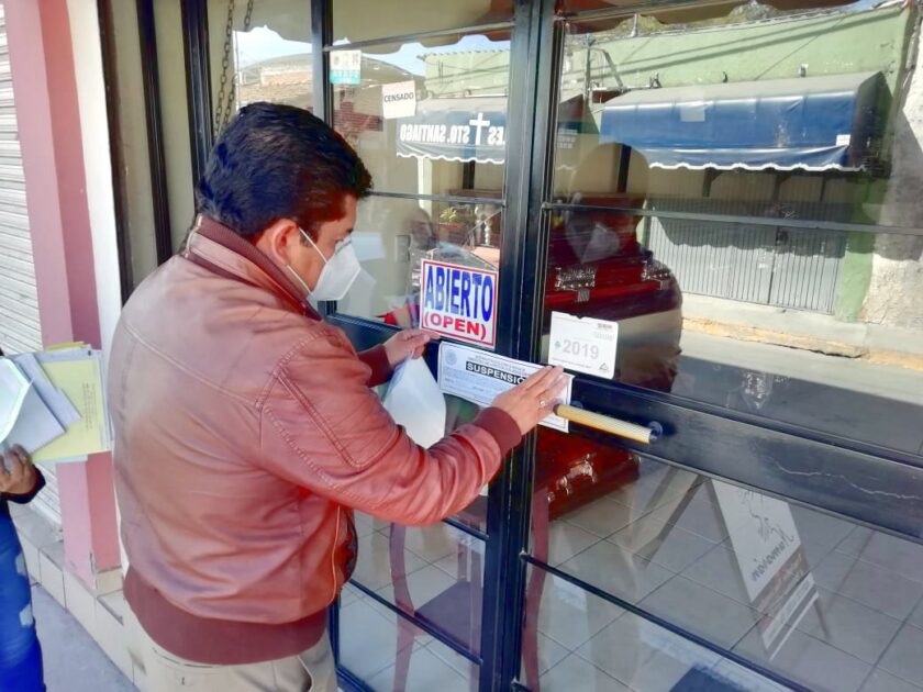 Suspenden Guardianes de la Salud dos funerarias
