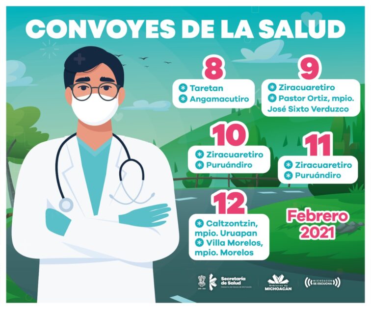 Convoyes de la salud, recorrerán 7 municipios para brindar servicios gratuitos a la población