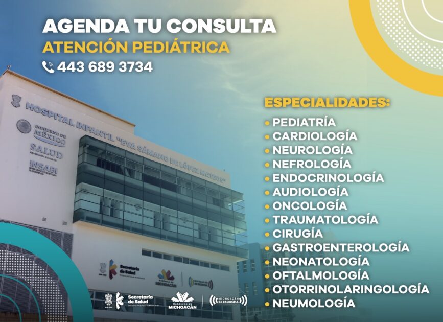Dispone SSM de línea telefónica para programar citas en Hospital Infantil
