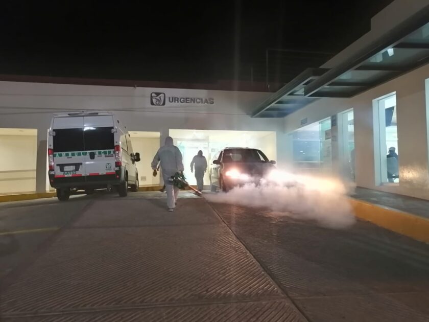 Sanitiza Gobierno Municipal los 3 hospitales COVID de Zamora