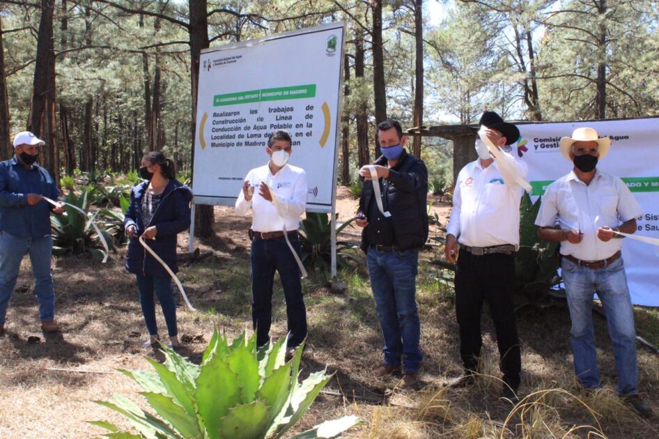 Inauguran dos líneas de agua potable en Madero