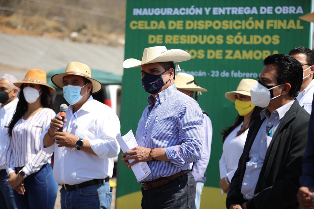 Inaugura Gobernador obras para el correcto manejo de basura en Zamora y Jacona