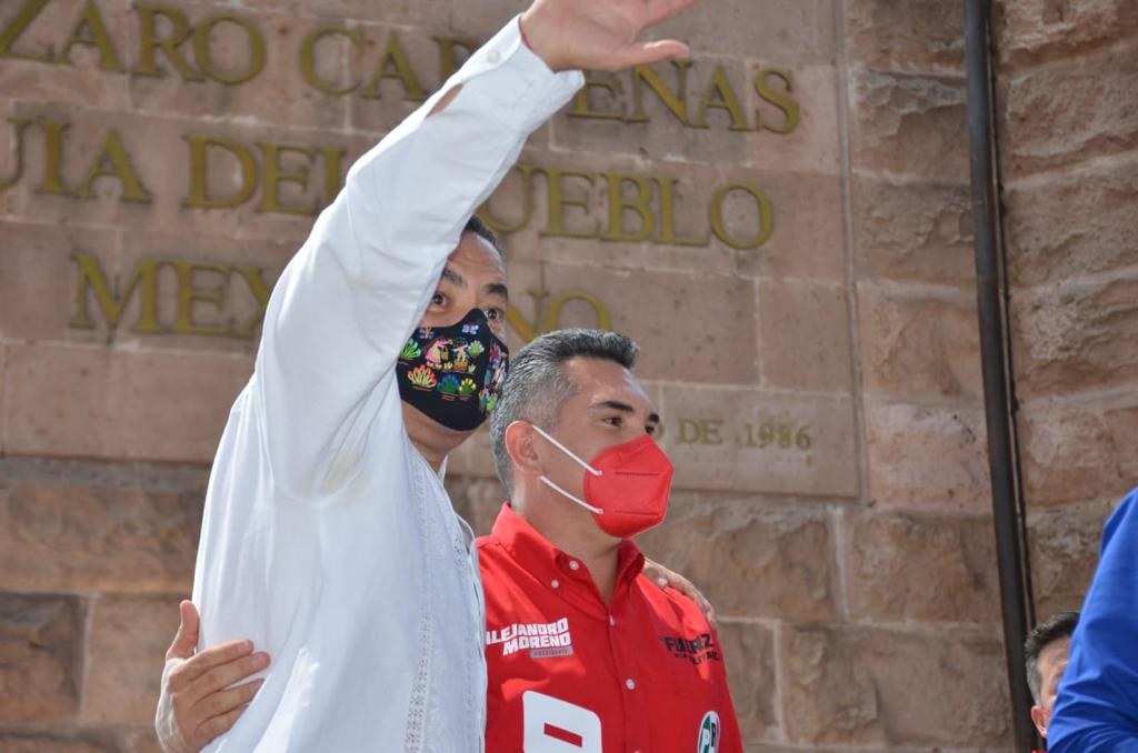 Discurso del presidente del CEN del PRI, Alejandro Moreno Cárdenas durante la toma de protesta del Ing. Carlos Herrera como candidato a la gubernatura del Estado por el Equipo por Michoacán.