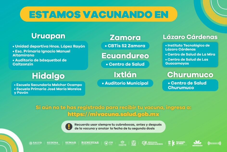 Se aplicaron 109,193 vacunas contra COVID-19 en un mes