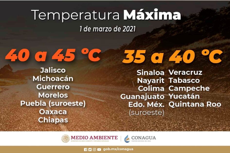 Invita PC estatal a tomar medidas preventivas por onda de calor en gran parte del estado