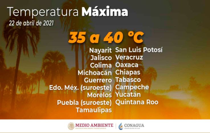 Por altas temperaturas se pide tomar precauciones a la población
