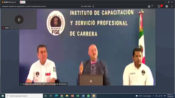 Inicia Coepredv ciclo de conferencias con personal de la FGE Michoacán