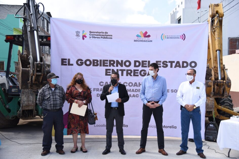 Con obra vial, garantiza Gobierno estatal abasto de agua potable en siete colonias de Morelia