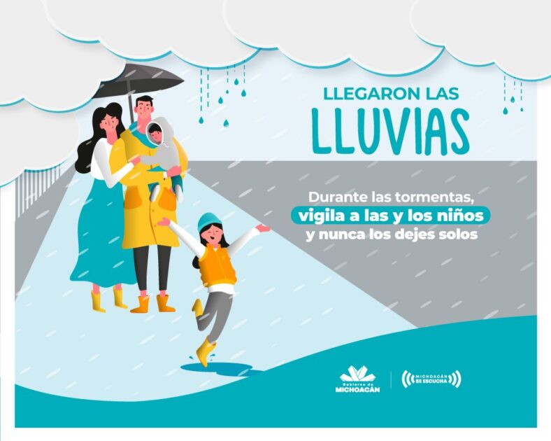 Continúan lluvias en la entidad, llama PC a tomar medidas precautorias