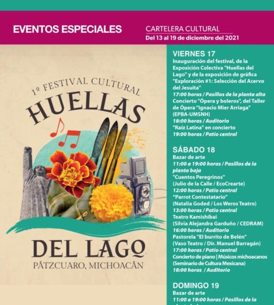 Centro Cultural Antiguo Colegio Jesuita de Pátzcuaro presenta la primera edición del Festival Huellas del Lago