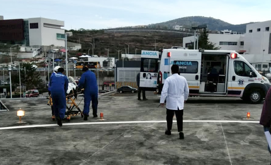 SSP traslada en helicóptero a menor que estuvo a punto de asfixiarse por inmersión