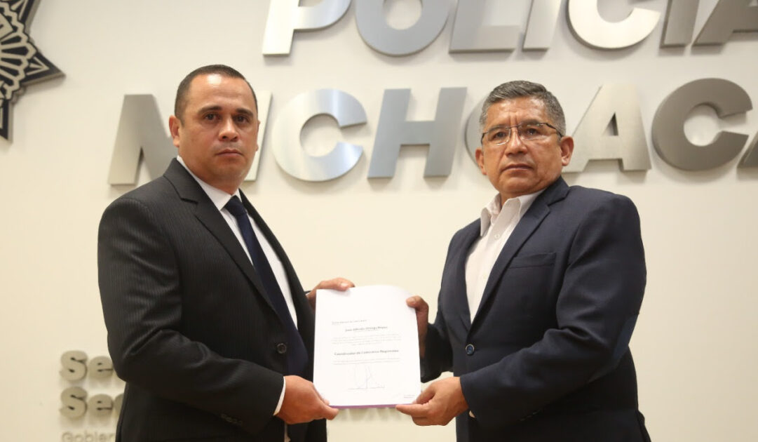 SSP designa nuevo coordinador de Comisarías Regionales de la Policía Michoacán
