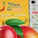 Árbol de mango con logotipos de patrocinadores de fondo, promoviendo el 3er Foro Internacional del Mango en México.