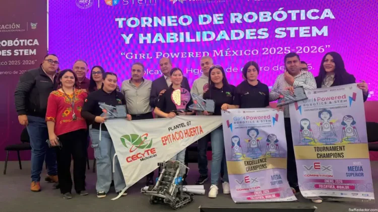 Robótica STEM y habilidades en niñas, torneo Girl Powered México 2025-2026.