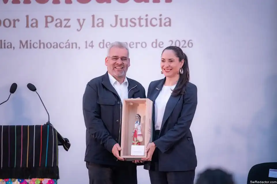 Reconocimiento de evento cultural en Michoacán, ceremonia de entrega en 2026.