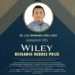 Reconocimiento a Dr. Luis Bernardo López Sosa por su premio Wiley Research Heroes.