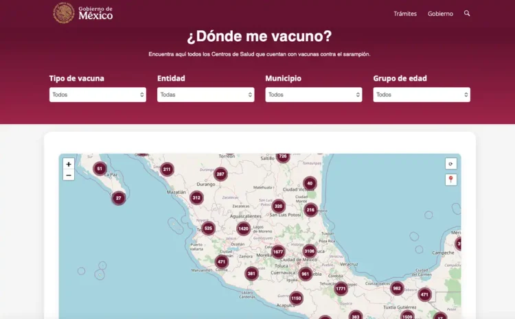 Consulta puntos de vacuna contra sarampión